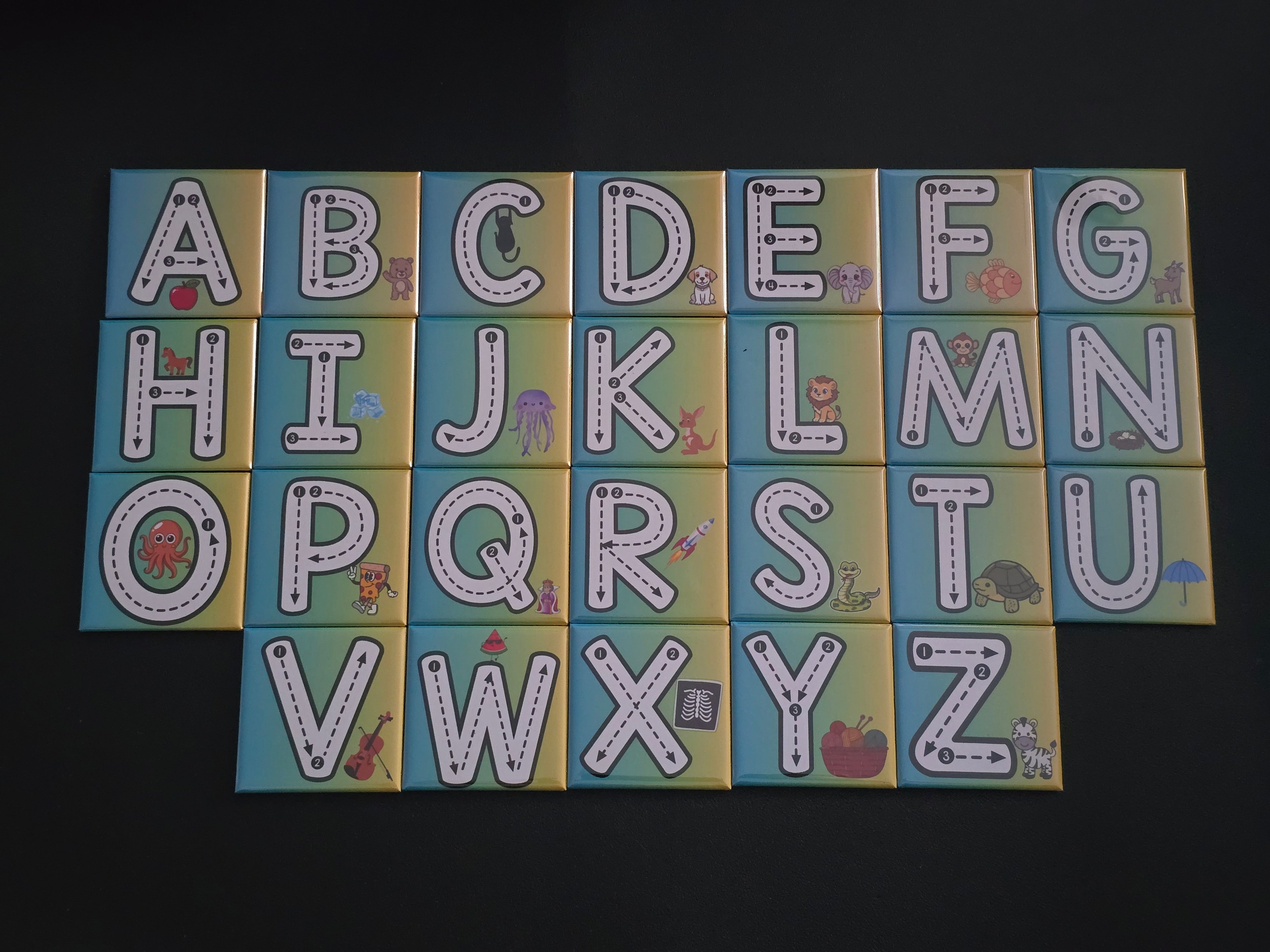 Alphabet & Number Magnet Sets
