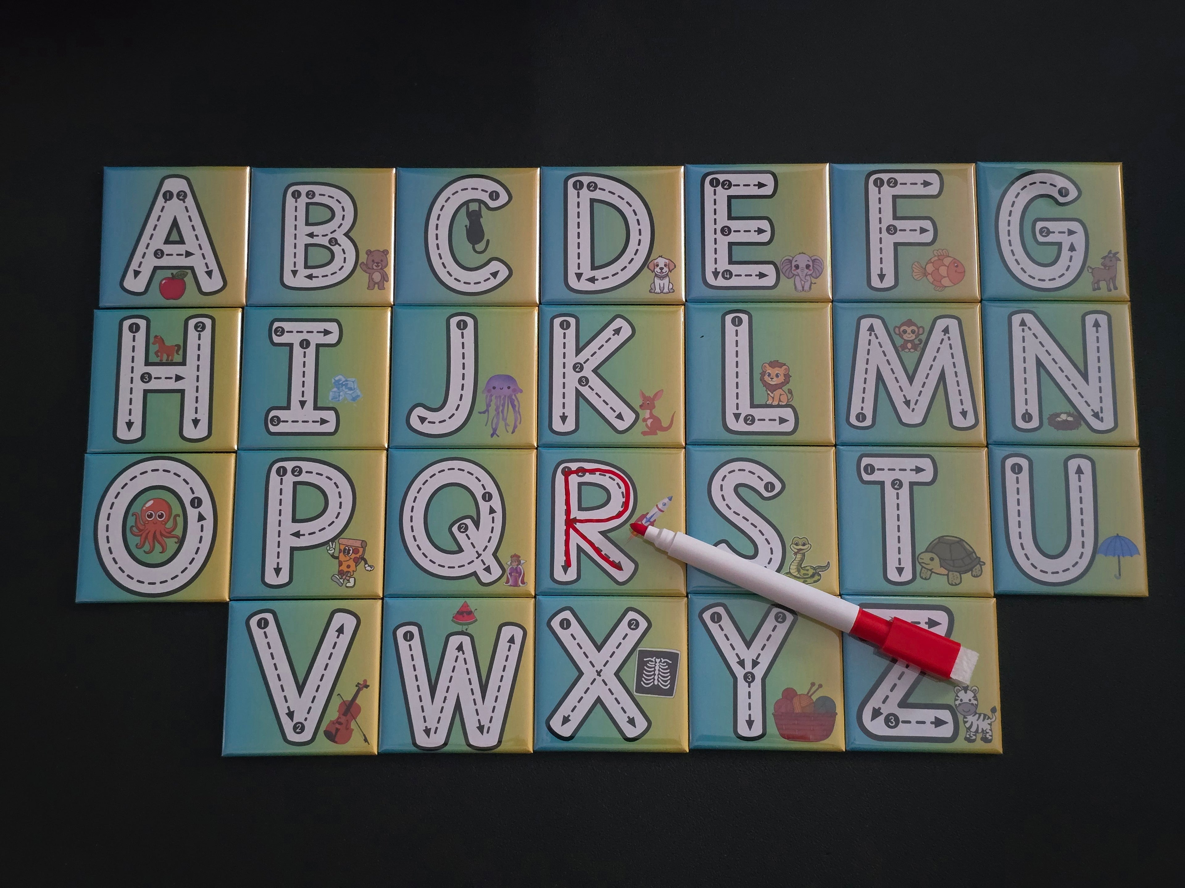 Alphabet & Number Magnet Sets