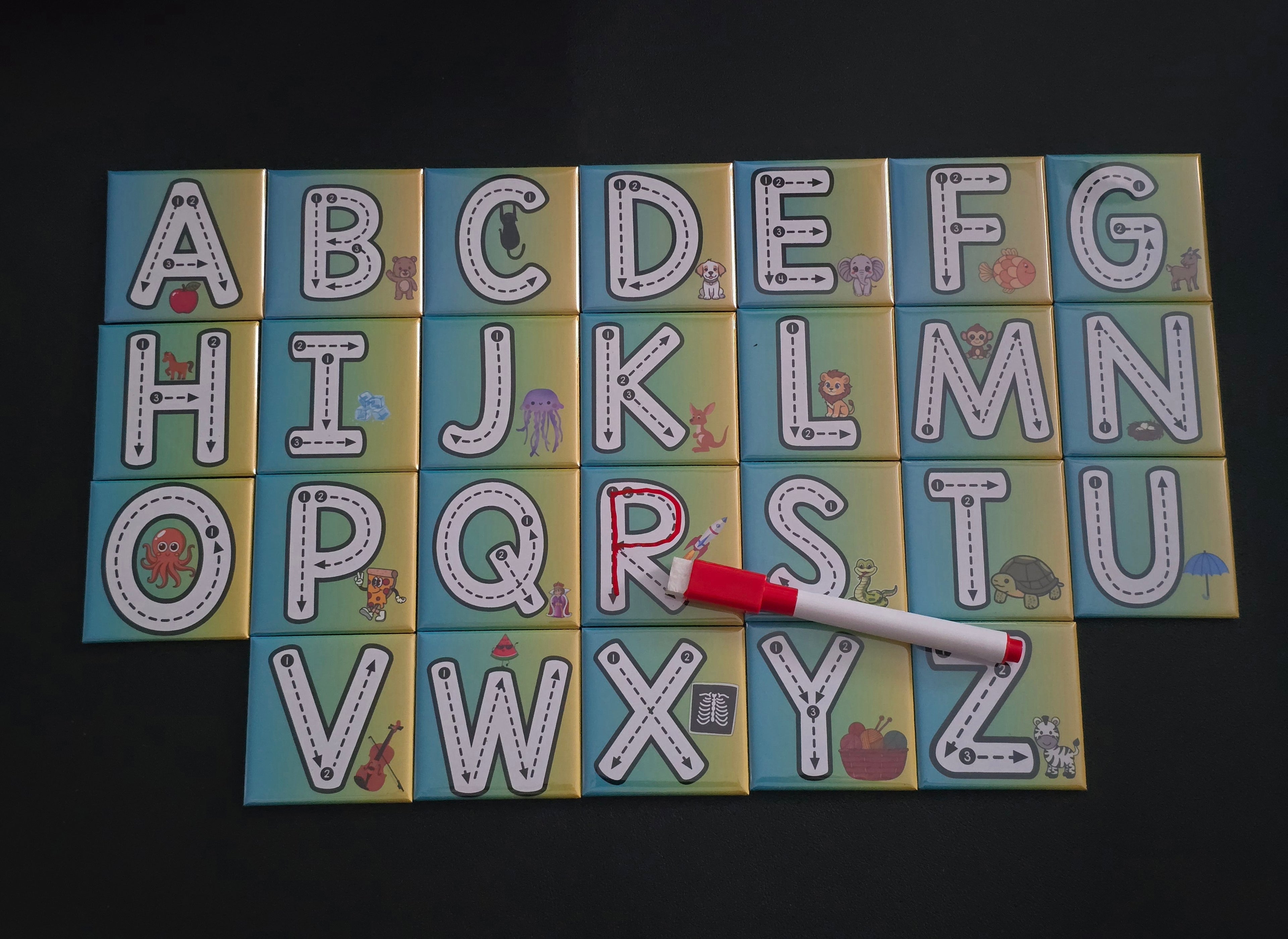 Alphabet & Number Magnet Sets