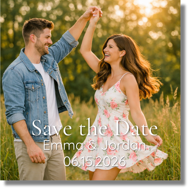 Save the Date 2x2 Magnets