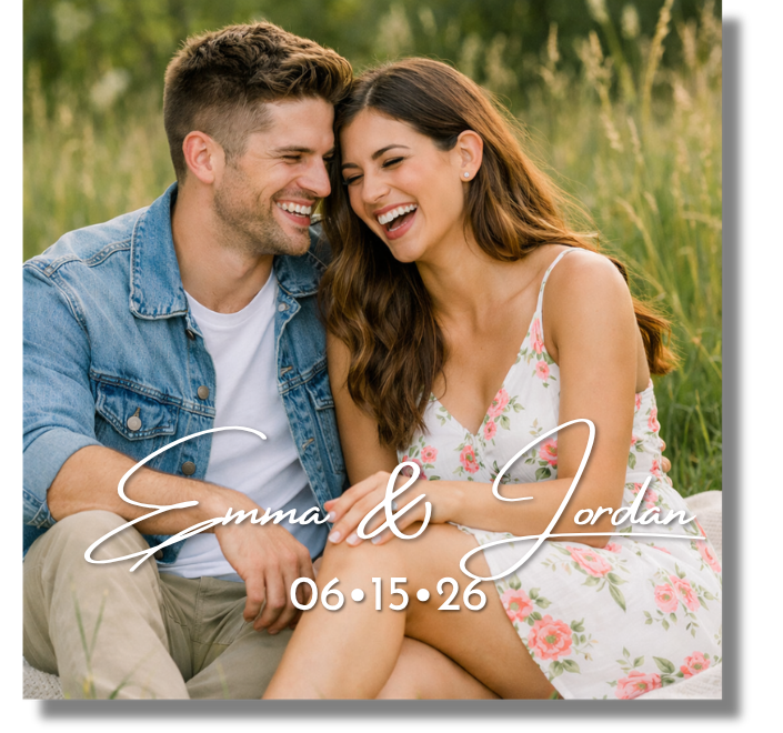 Save the Date 2x2 Magnets