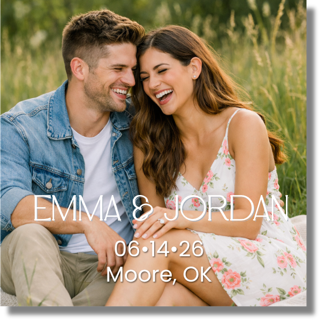 Save the Date 2x2 Magnets