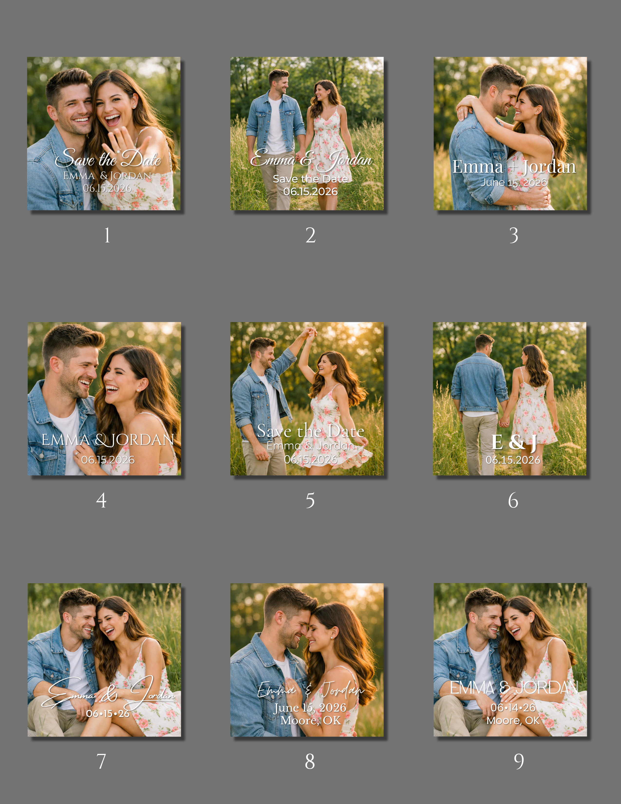 Save the Date 2x2 Magnets